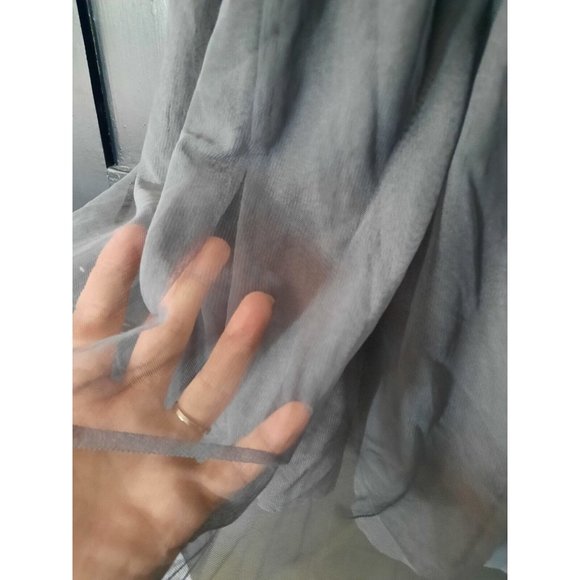 United Colors of Benetton womens grey midi scoop neck fit and flare dress size S - Picture 3 of 12